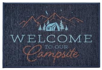 Crystal Art Gallery Welcome To Our Campsite Door Mat